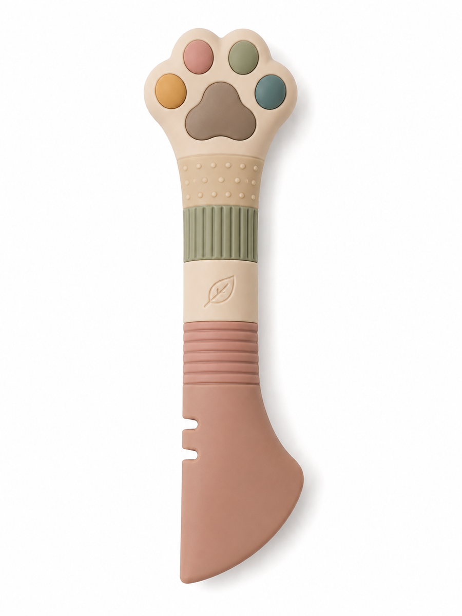 Paw-Shaped Pet Food Spoon, Scraper and Can-Opening Tool – Multicoloured