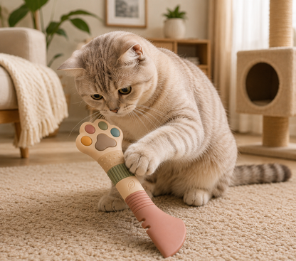 Paw-Shaped Pet Food Spoon, Scraper and Can-Opening Tool – Multicoloured — product view 4