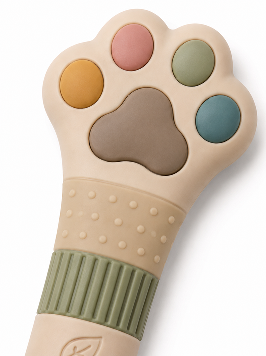 Paw-Shaped Pet Food Spoon, Scraper and Can-Opening Tool – Multicoloured